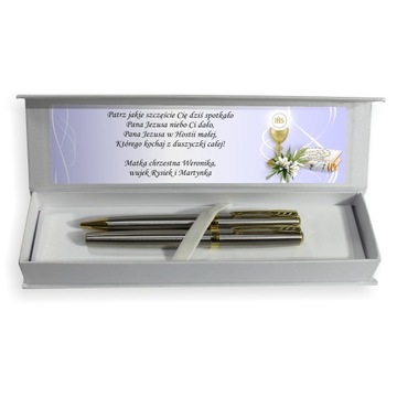 Набор COMMUNION Серебряная шариковая ручка с гравировкой [K2