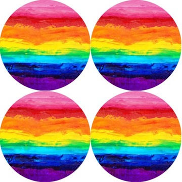 Zestaw podkładek na stół 4D - COLORFULL