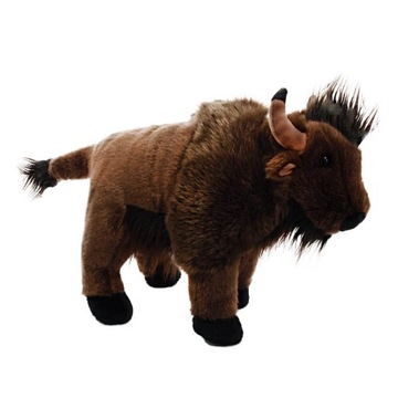 PLUSZAK MASKOTKA ŻUBR POLSKI 30 CM