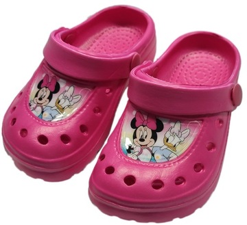 MINNIE BUTY OGRODOWE CROKSY KLAPKI BASENOWE R30