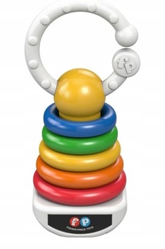 ТРЕЩОТКА-ПИРАМИДА FISHER PRICE С КОЛЕСАМИ DFR09