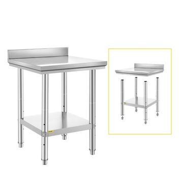 Кухонный рабочий стол из нержавеющей стали 60x60x88 см