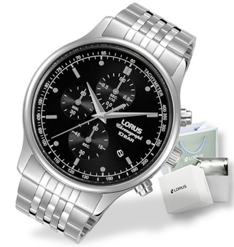 Klasyczny zegarek męski Lorus Chrono RM311GX9 WR100M +Box + Grawer gratis