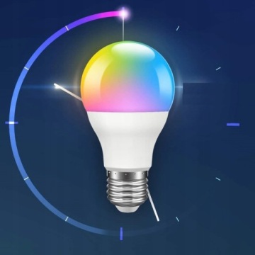 ЦВЕТНАЯ ЛАМПОЧКА RGB E27 LED 12Вт 16 ЦВЕТОВ + интеллектуальный ПУЛЬТ ДУ