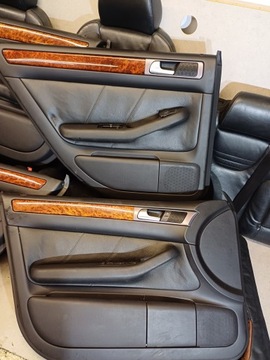 КОМПЛЕКТ КОЖАНЫХ СИДЕНИЙ С ЭЛЕКТРОПОДОГРЕВОМ AUDI A6 S6 C5 RS6 RECARO COMBI