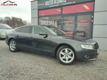 Audi A5 8T Coupe 2.0 TDI 170KM 2010 Audi A5 Sportback Zarejestrowany, LED, Xenon, Aktualne OC i BT, Mozliwa za, zdjęcie 14