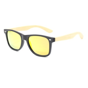 Stylowe i eleganckie okulary bambusowe, wielokolorowy