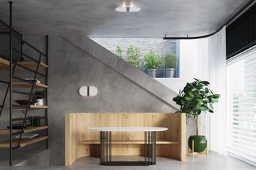 Plafon SALIA G-9 szkło/chrom minimalistyczna lampa do salonu sypialni