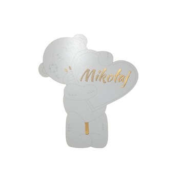 Ночник BEAR LED с именем ребенка, 44 см