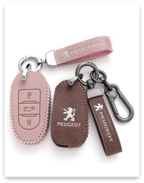 Автомобильный брелок Dongfeng Peugeot из металлической кожи