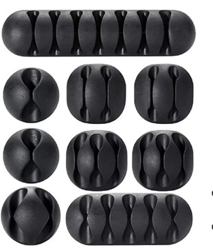 НАБОР 10 ДЕРЖАТЕЛЕЙ-ОРГАНИЗАТОРОВ ДЛЯ КАБЕЛЯ ЗАЖИМЫ