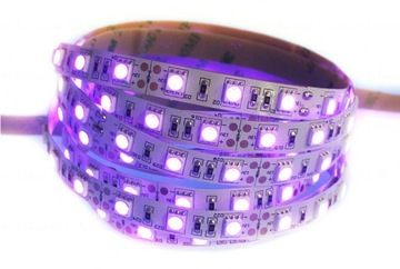 Taśma led IP20 12V 5050 14W UV ultrafiolet 1mb