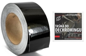 TAŚMA CZARNY POŁYSK 100cm-10cm FOLIA DECHROMING 3M