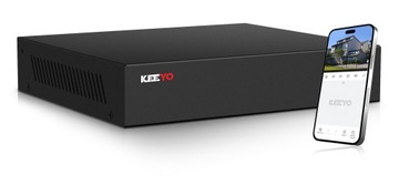 Rejestrator Sieciowy IP NVR 9 Kanałowy KEEYO LV-V-NVR-9CH-4P-E