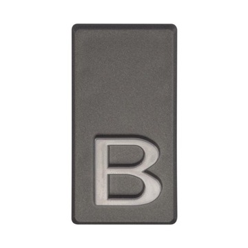 Litera B wys. 5 cm PVC grafitowa