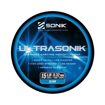 ŻYŁKA ULTRASONIK MONO CLR 15LB 1160m 0,32mm SONIK