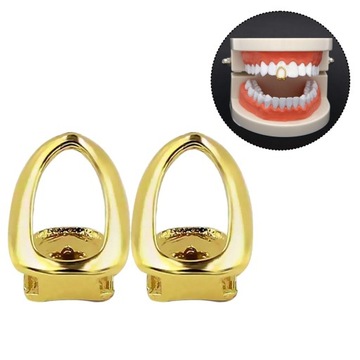 Prettyia 2x Open face, одинарные, покрытие из 18-каратного золота