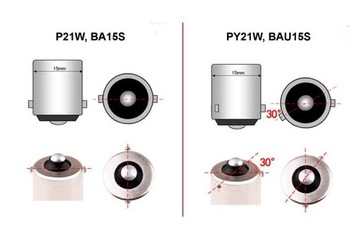 PY21W pomarańczowa żarówka LED BAU15S 12V bez błędu 100% Canbus