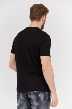 ARMANI EXCHANGE Czarny t-shirt wyszywane logo XL