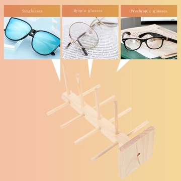 Drewniany stojak na okulary przeciwsłoneczne. Stojak na biżuterię