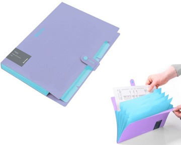 ПАПКА А4 С 5 ОТДЕЛЕНИЯМИ HAZE PURPLE BERLINGO