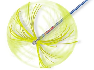 НАБОР ЩЕТКОВ, ЦИКЛОННЫЙ РАСХЛИТЕЛЬ, 12 м, ДЛЯ ДЫМОХОДА, 16 ЦЕПЕЙ, 4 ГОЛОВКИ + ДИСТАНЦИОННОЕ УПРАВЛЕНИЕ