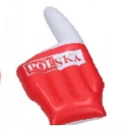 Polska Zestaw Kibica czapka kapelusz reprezentacji euro 2024 farbki trąbka