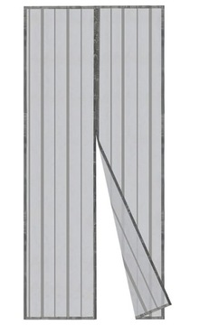 MOSKITIERA MAGNETYCZNA DRZWI 210 x 100 CM SZARA