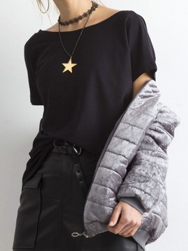 KOSZULKA DAMSKA t-T-SHIRT BAWEŁNIANA GŁADKA - M