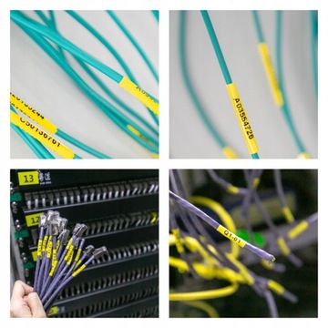 Rurka termokurcz do Brother HSe-611 żółta Ø1,7-3,2