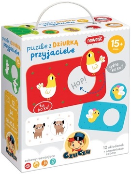 CZUCZU PUZZLE Z DZIURKĄ PRZYJACIELE ZWIERZĘTA 15m+