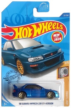 HOT WHEELS 98 SUBARU IMPREZA 22B STI VERSION HW TURBO USZK. OP.
