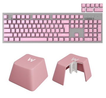 KEYCAPS GENESIS LEAD 300 RÓŻOWE DOUBLE SHOT