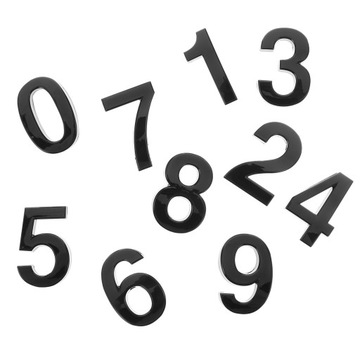 NAKLEJKI Z NUMERAMI DRZWI NUMERY DOMU KLEJ METALOWY