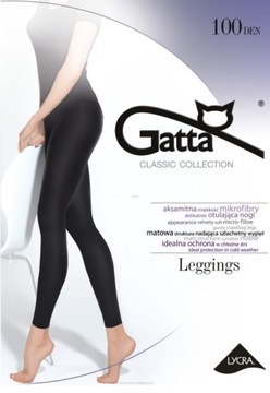 GATTA LEGGINSY DAMSKIE 100DEN MIKROFIBRA r 2