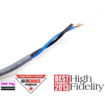 Kabel głośnikowy Melodika MDC2400G 2 x 4 mm² 1 m ofc miedź