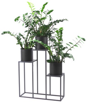 Kwietnik Metalowy Stojak 80cm szary LOFT