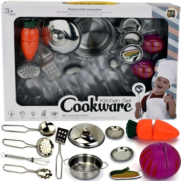 METALOWE AKCESORIA KUCHENNE + WARZYWA DO KROJENIA