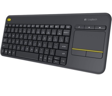 Беспроводная сенсорная клавиатура LOGITECH K400 Plus, черная