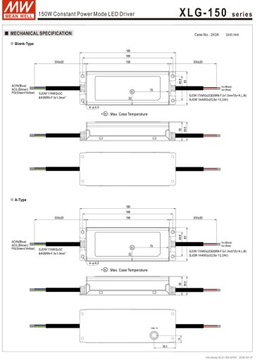 Блок питания Mean Well XLG-150-12 150Вт 12В IP67 12.5А