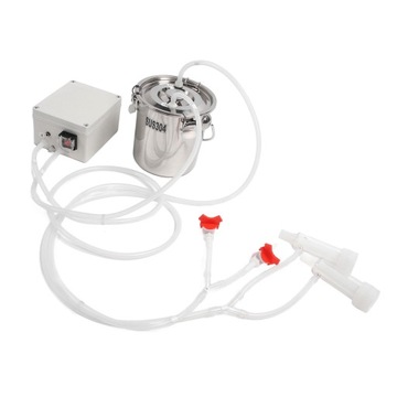 Elektryczny dojarz o pojemności 3 l, z możliwością użycia rąk, z silikonowym kubkiem ze stali nierdzewnej, z otworem na rurkę