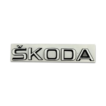 NÁLEPKA KOV DO VOZIDLA SKODA SUPERB OCTAVIA SCALA FABIA 15X2.8CM