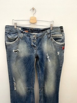 RIVER ISLAND Spodnie jeansowe szerokie proste 46