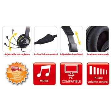 НАУШНИКИ С МИКРОФОНОМ Разъем GENIUS HS-400A