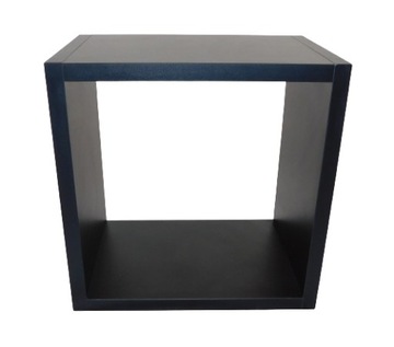 Kwadrat Półka CZARNY 30x30x20 wisząca czarna kubik