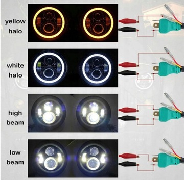 ВСТАВКА ЛАМПЫ СВЕТОДИОДНАЯ ФАРА 7-ДЮЙМОВЫЙ HARLEY JEEP