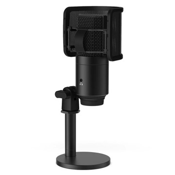 Mikrofon pojemnościowy kardioidalny FIFINE K683B USB + statyw do mikrofonu