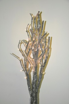 Серебристая светодиодная елка малая 90 см