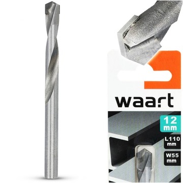WIERTŁO Wiertła do METALU Fi 12 mm WĘGLIK SPIEKANY Twarda Stal Tytan