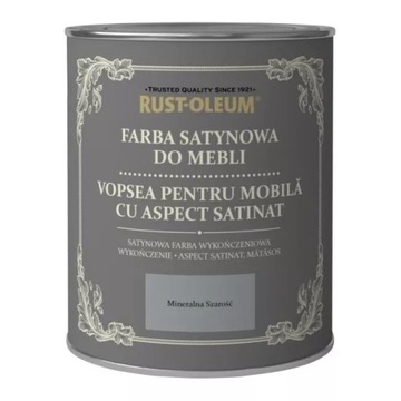 FARBA KREDOWA DO MEBLI RUSTOLEUM SZARA 0125 SATYNA